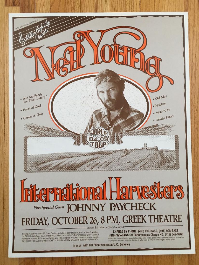 NEIL YOUNG - 1984-1985 TOUR POSTER (1 of 1)