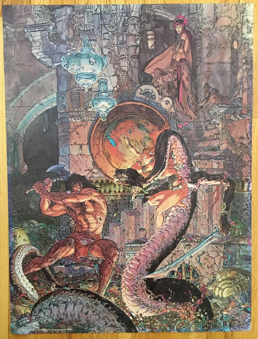 FANTASY ART - MW KALUTA - 1977: FANTASY ART - MW KALUTA - 1977. Portal Publications. MOST POSTERS IN THIS SALE ARE NEW OLD STOCK - AND STILL SEALED! PURCHASED FROM A HEAD SHOP THAT CLOSED IN THE 1970's. We have multiple dozens of ea