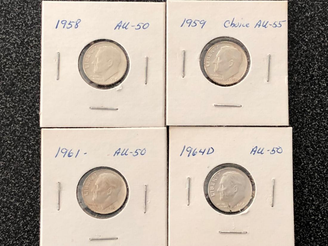 14 Roosevelt Dimes XF-BU’s-Proofs (1 of 8)
