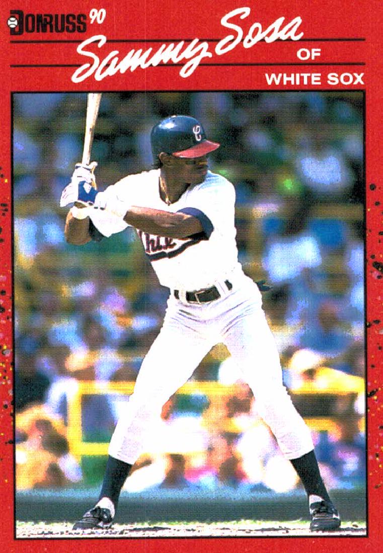 1990 Donruss Sammy Sosa Rookie Card (1 of 2)