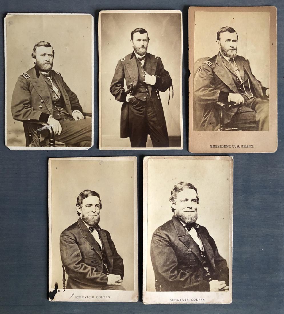 Collection of General U.S. Grant Schuyler Colfax CDV's (1 of 2)