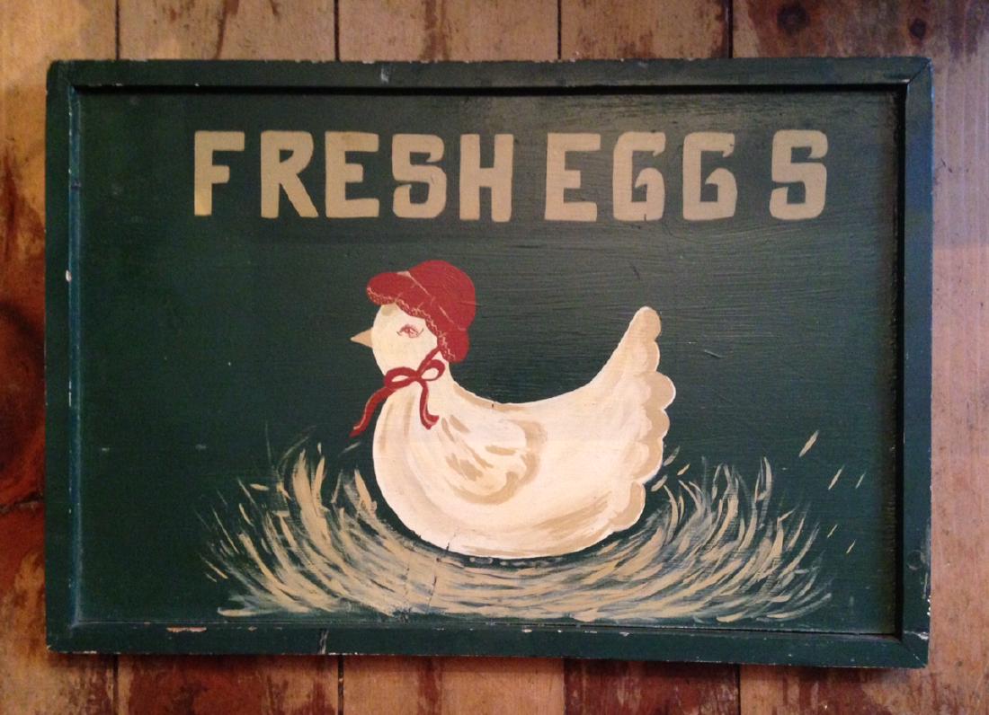 1950 Fresh Eggss Sign (1 of 3)