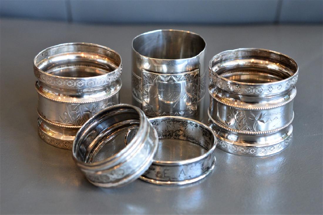 Lot of Sterling Silver Napkin Holders (1 of 4)