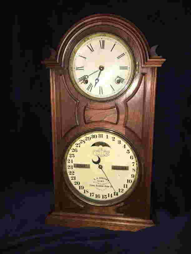 ORIGINAL ITHACA CALENDAR CLOCK 1865 Ithaca Calendar