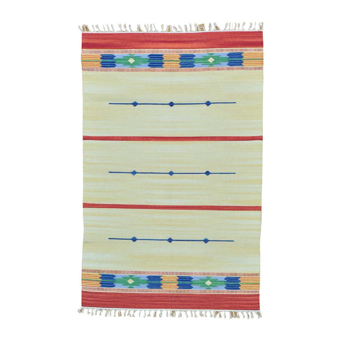 Hand Woven Reversible Killim Southwest Design Rug 4x6 (1 of 5)