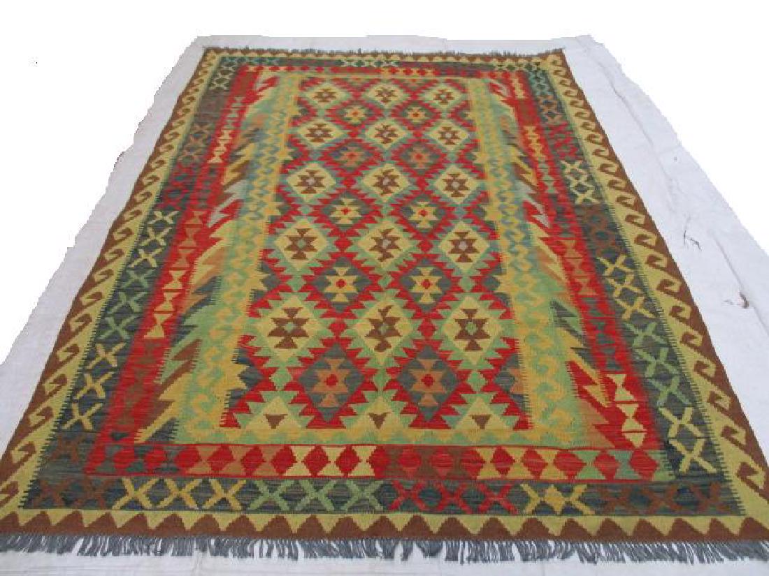Beautiful Vegetable Dyed Chobi Kilim Rug 8.2x5.10 (1 of 6)