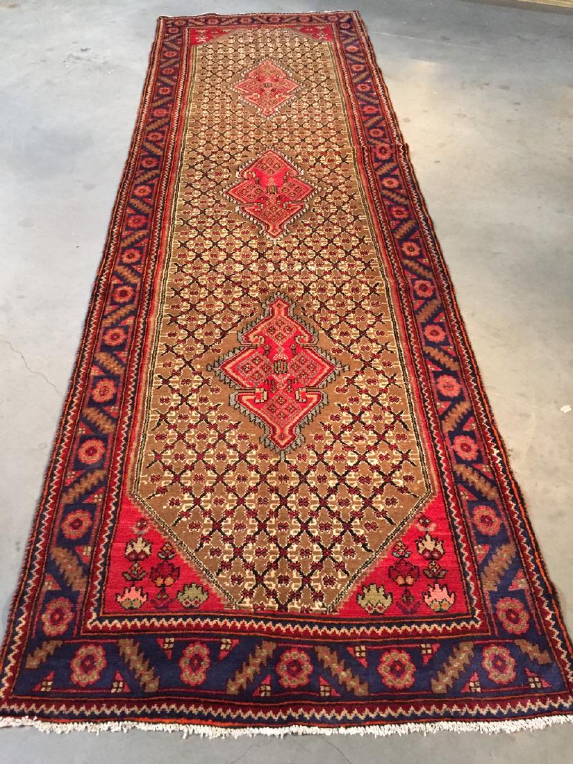 Fine Persian Hamedan Wide Runner Rug 3.3x11 (1 of 9)