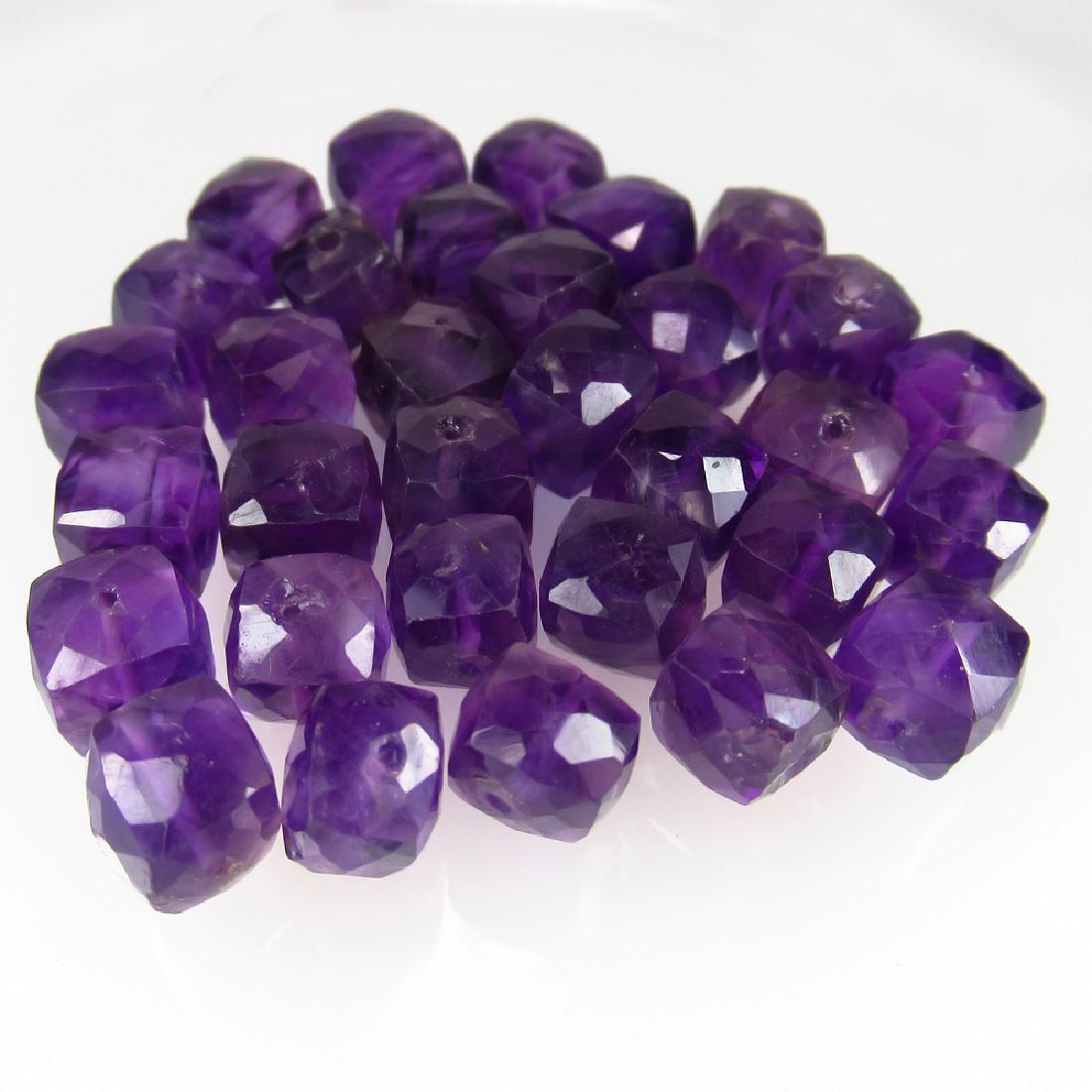 102.69 Ctw Natural Loose Amethyst Beads Necklace (1 of 4)