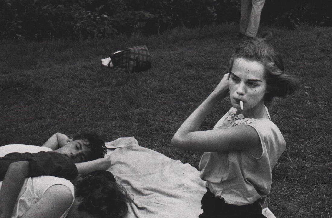 BRUCE DAVIDSON - At the Park: Artist: BRUCE DAVIDSON Print Title: At the Park Medium: Sheet-fed Gravure Printing Date: 1998 Printing Location: Japan Image Size: 8.25 x 5.25 inches Bruce Davidsonis an American photographer. He has