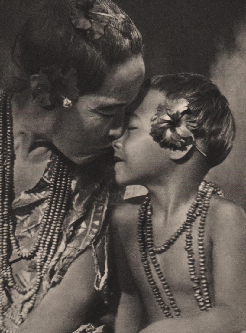 ROBERT J. FLAHERTY - Mother and Child: Artist: ROBERT J. FLAHERTY Print Title: Mother and Child of Samoa Medium: Sheet-fed Gravure Printing Date: 1935 Printed in Germany Image Size: 5.75 X 8.25 inches Robert Joseph Flaherty (1884-1951) was