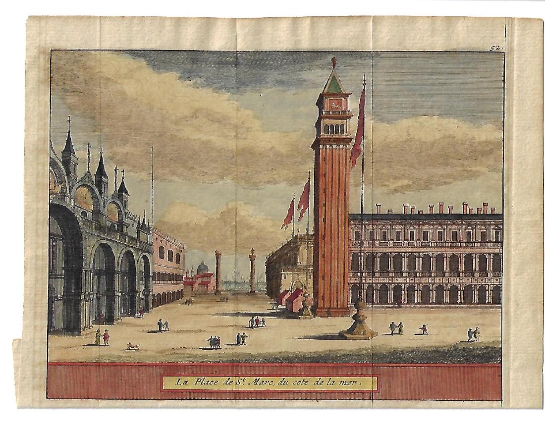 18th C Venetian Handcolored Engraving (1 of 1)