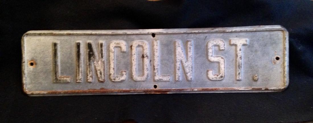 1940's Lincoln Street Sign (1 of 4)