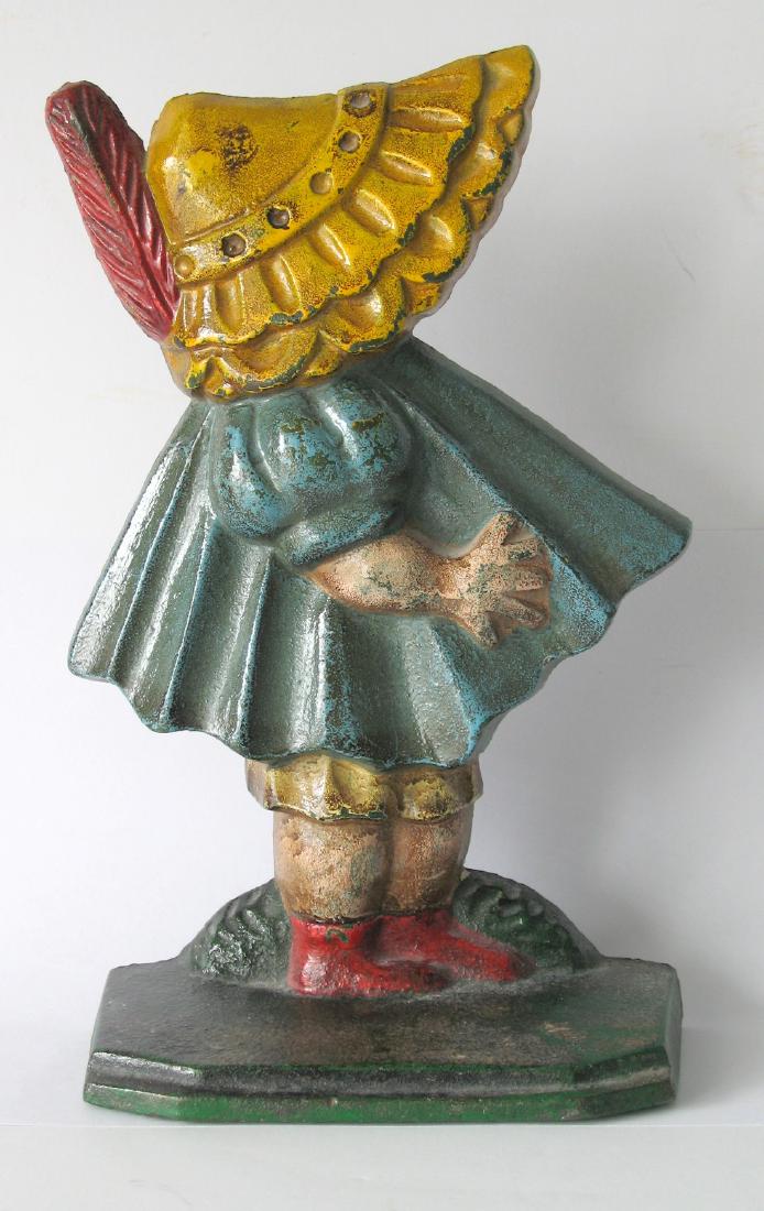 Sunbonnet Girl Doorstop: Sunbonnet Girl doorstop. Nice vintage Sunbonnet Girl doorstop in great original paint & condition. 9 1/2" x 5 1/2" 1930's Please note that this lot has a confidential reserve. When you leave a bid in 