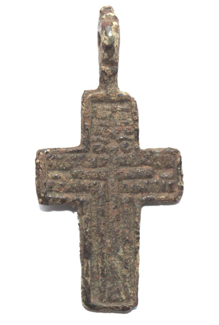 Late - Post Medieval/Cossack Bronze Cross Pendant (1 of 4)