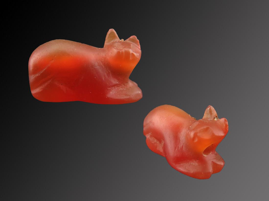 Egyptian Carnelian Cat (Bastet) Amulet (1 of 10)