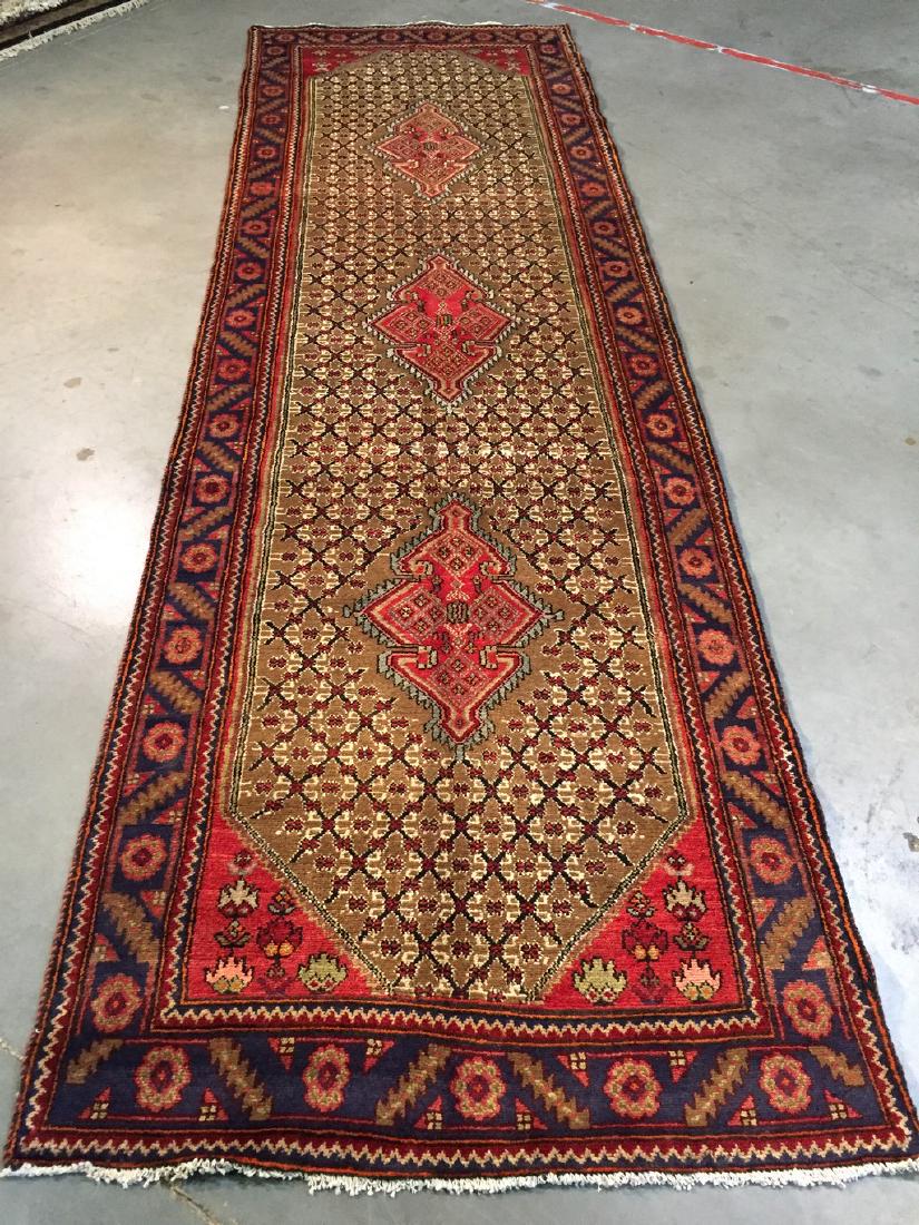 Fine Persian Hamedan Wide Runner Rug 3.3x11 (1 of 8)