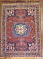 Vintage Persian Bakhtiar Bakhtiari Bidjar Rug 10.8x14.9