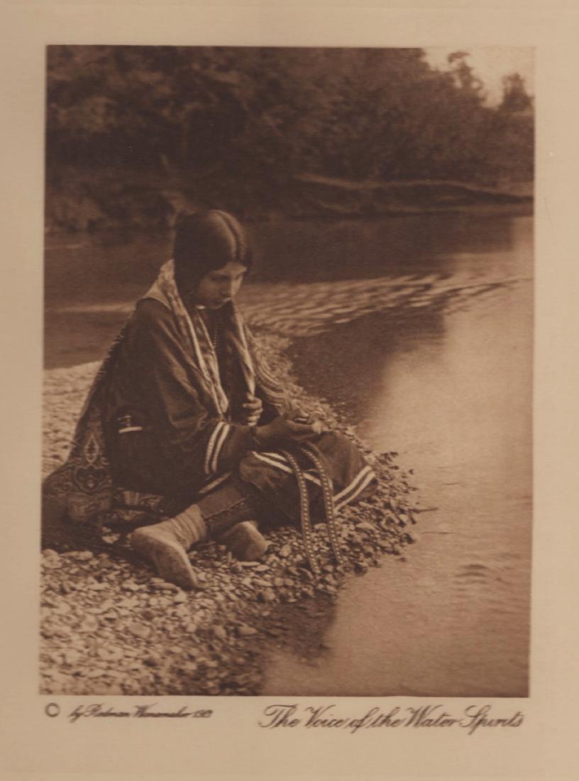 J.K. Dixon The Voice of the Water Spirits: Joseph K. Dixon. “The Voice of the Water Spirits.” From The Vanishing Race. The Last Great Indian Council. 1914. Sepia-toned photogravure. 4 1/4 x 7. Very good condition. Please note that this lot