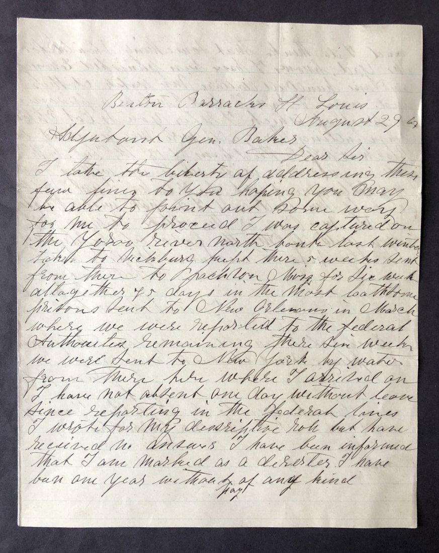 Former Civil War POW 4th Iowa Infantry Accused (1 of 2)