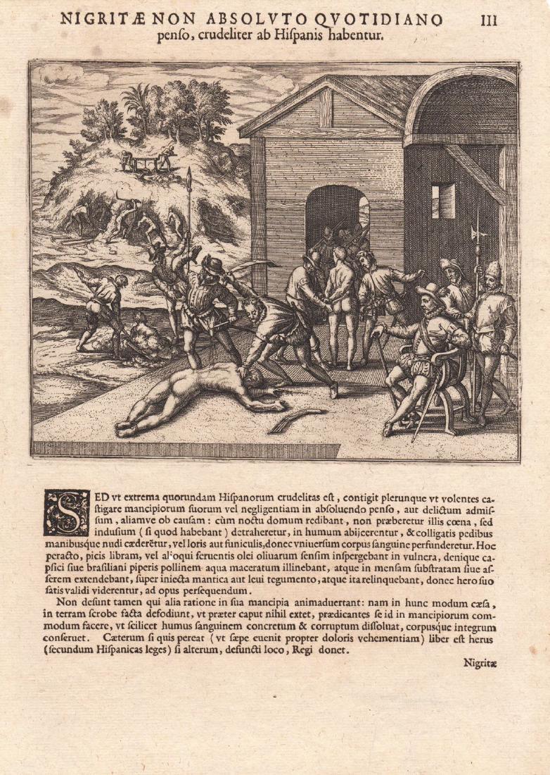 de Bry: Misery & Murder of Slaves in Spanish Hispaniola (1 of 1)