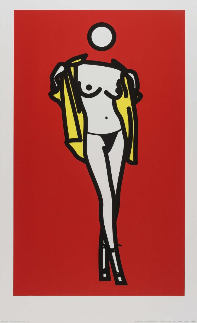Julian Opie Woman Taking Off A Man's Shirt (2003) (1 of 1)