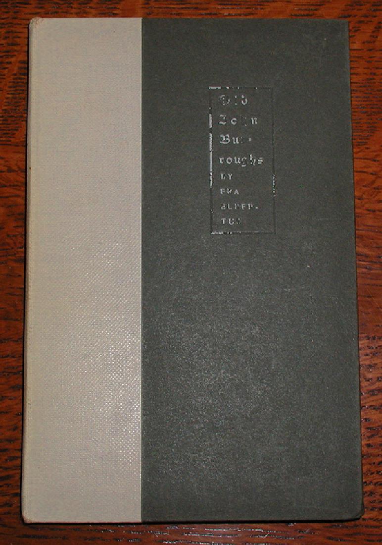 Early Roycroft First Edition With Real Photo Pages: Old John Burroughs, Elbert Hubbard, 1901 (1st). Paper covered boards with half white cloth. Early Roycroft item featuring nine actual photo pages. White type on cover peeling off (it appears to have b