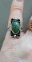 Vintage Fred Harvey Era Turquoise Sterling Silver Ring - 8