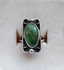 Vintage Fred Harvey Era Turquoise Sterling Silver Ring - 9