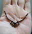 Vintage 24K Yellow Gold Red Garnet Necklace - 9