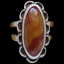 Vintage Sterling Silver Desert Jasper Southwestern Ring