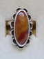 Vintage Sterling Silver Desert Jasper Southwestern Ring - 2
