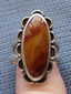 Vintage Sterling Silver Desert Jasper Southwestern Ring - 6