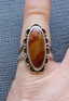 Vintage Sterling Silver Desert Jasper Southwestern Ring - 9