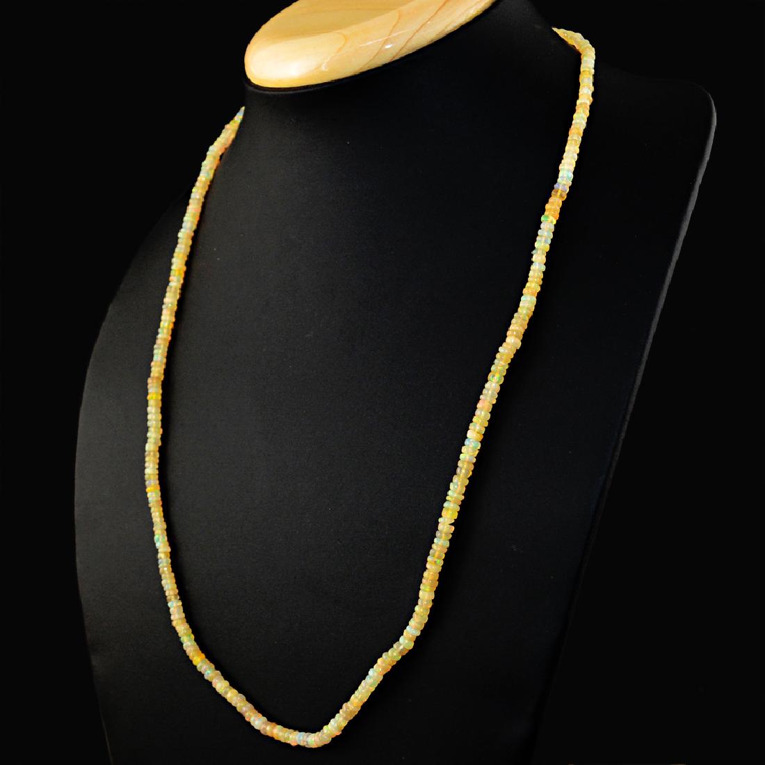 Sterling Silver Welo Ethiopian Fire Opal Beads Necklace (1 of 4)