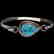 Vintage Sterling Silver Kingman Turquoise Bracelet