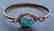 Vintage Sterling Silver Kingman Turquoise Bracelet - 6