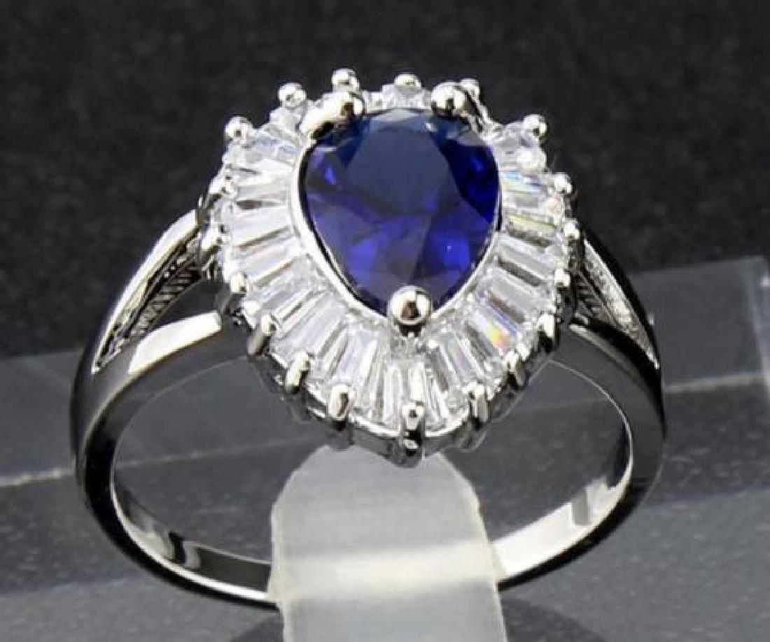 14K White Gold Natural Sapphire, 3.15ct (1 of 1)