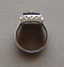 Sterling Silver Black Onyx Diamond Large Men's Ring - 6