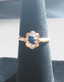 18K Yellow Gold Blue Sapphire Ring - 3