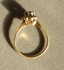 18K Yellow Gold Blue Sapphire Ring - 5