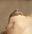 19K Gold Diamond Cluster Ring, .75ctw - 6