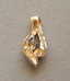 Vintage 14K Yellow Gold Marquise Diamond Pendant - 3