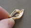 Vintage 14K Yellow Gold Marquise Diamond Pendant - 5