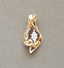 Vintage 14K Yellow Gold Marquise Diamond Pendant - 7