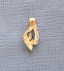 Vintage 14K Yellow Gold Marquise Diamond Pendant - 8