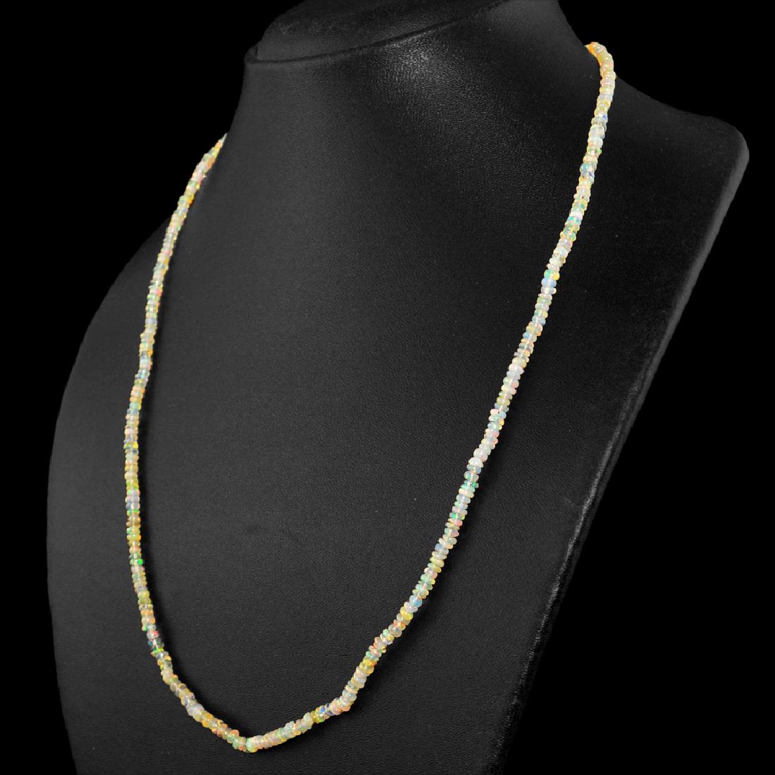 Sterling Silver Welo Ethiopian Fire Opal Beads Necklace (1 of 4)