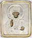 Saint Nicholas in silver oklad