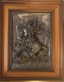 Vintage Greek icon on Metal of st.George Large