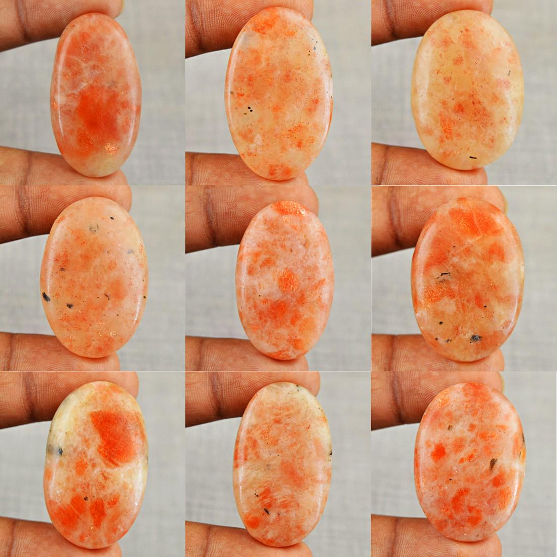 Sunstone Oval Shape Gemstone Lot (1 of 10)