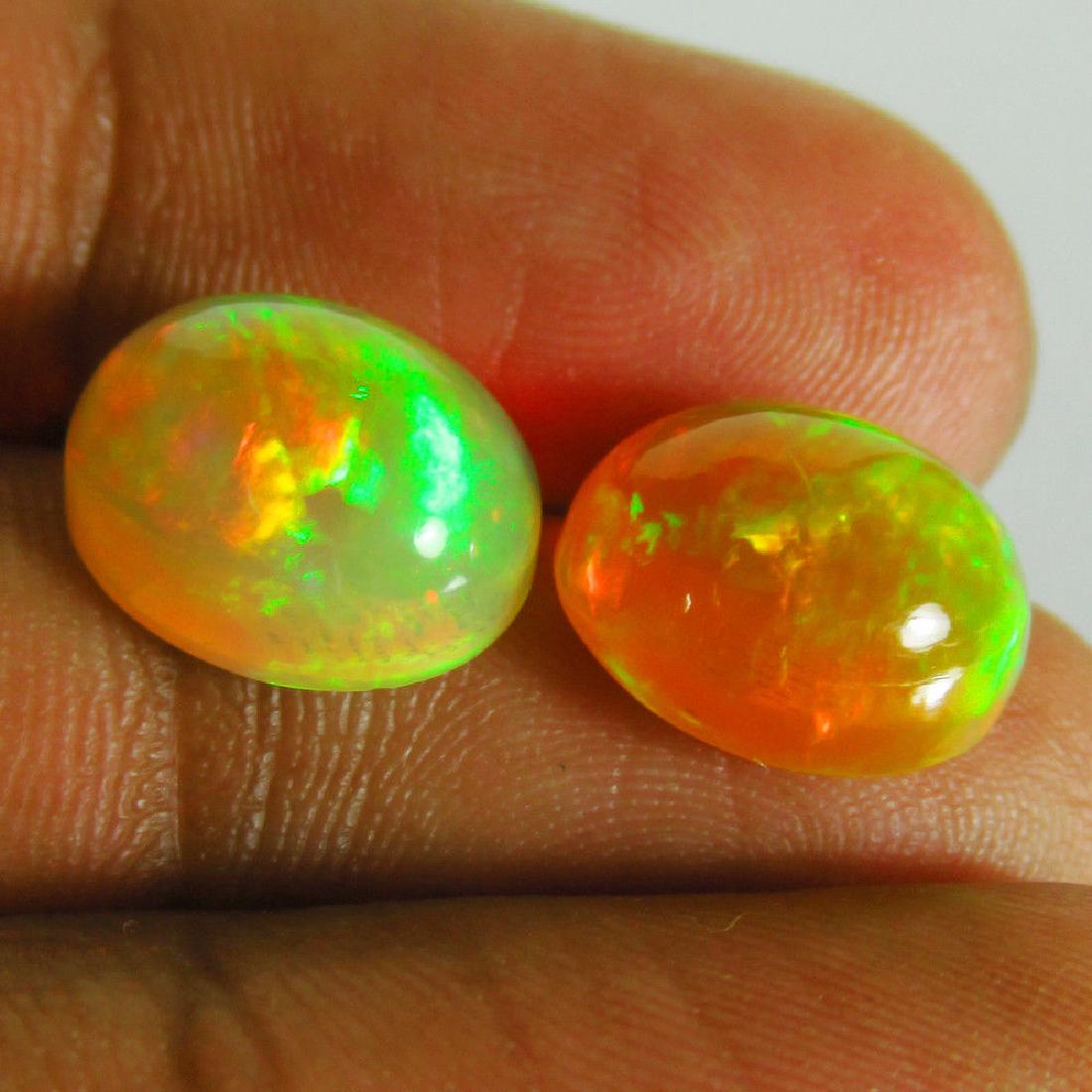 7.37 Ctw Natural Loose Ethiopian Welo Opal Pair (1 of 3)